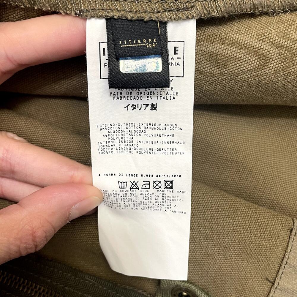 Just Cavalli Military Cargo Jacket Classic Y2K Designer Olive Green Men's Sz 40 - Picture 15 of 16
